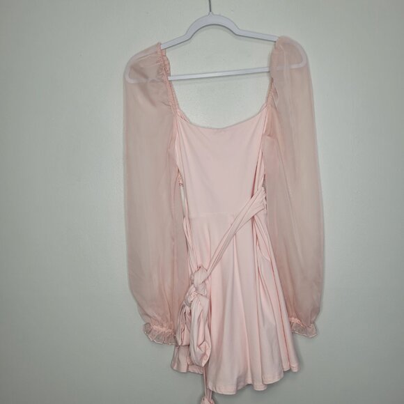 Lucy in the Sky Pink Mini Dress cute feminine ethereal size medium - Picture 9 of 9